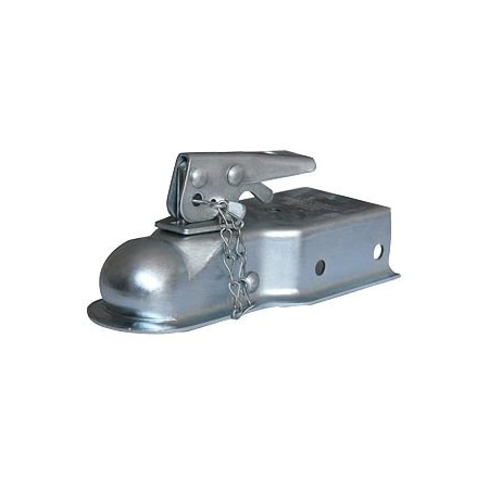 Husky Towing Husky Towing 87072; Straight Trailer Coupler; 3 Inch Channel Mount; 1-7/8 Inch Ball; 2000 LB 87072